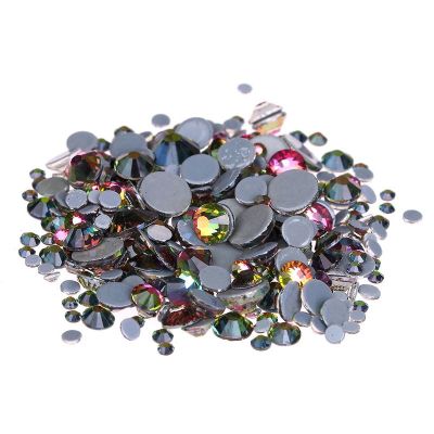 Rainbow Hotfix Crystal Rhinestones ss6-ss30 And Mixed Glue Backing Iron On Glass Stones Applique  DIY Decoration