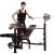 HJ-B061 Standard Weight Lifting Bench (with 100KG chrome plated barbell)