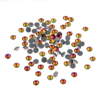Red rainbow Hotfix Crystal Rhinestones ss6-ss30 And Mixed Glue Backing Iron On Glass Stones Applique  DIY Decoration