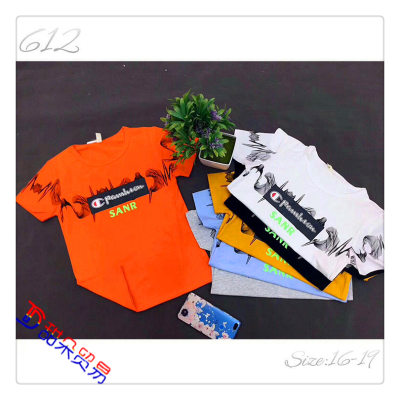 The new boy's short-sleeved T-shirt, T-shirt, summer clothes, children's T-shirt, chunqiu semi-sleeve shirt.