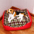 Teddy dog litter house pet folding house puppy's nest cotton can be removed from the plush pet nest.