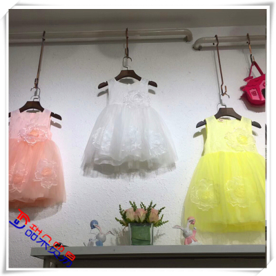 Girls dress summer wear new han edition network veil of cuhk children brim princess dress dress costumes