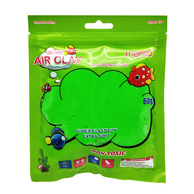 Bagged environmentally friendly and non-toxic super light clay children's toy space mud color clay plaster.