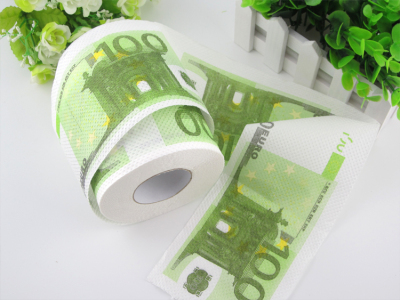 Kitchen Euro Toilet Roll Paper Novelty Money Toilet Tissue Home Paper
