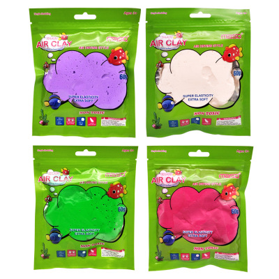 Bag colored clay environmental protection non-toxic super light clay children diy space mud OEM OEM.