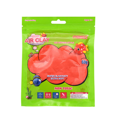 Cartoon bag of non-toxic super light clay environmental protection color clay children's toy space mud customization.