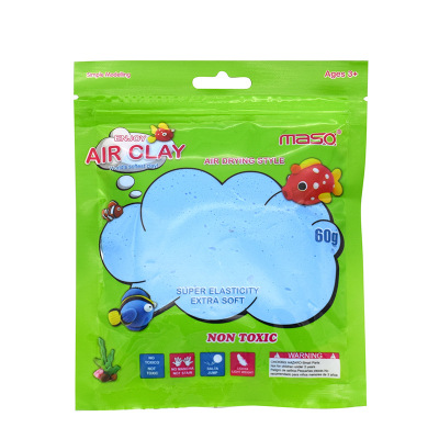 Cartoon bag of non - toxic super light clay environmental colored clay space clay children handmade toy clay.