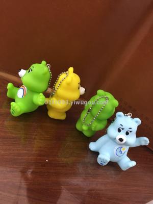 High-quality color bear enamels hang a mobile phone to hang a key chain car pendant.