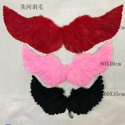 Factory Direct Sales Feather Angel Wings Large Swallow-Shaped Wings
