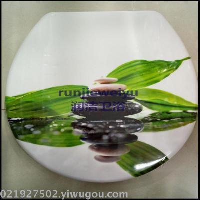 Urea formaldehyde printed toilet seat cover for adult toilet seat environmental protection material toilet seat cover.