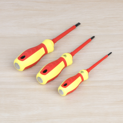 Electrician special insulated cross a screwdriver for screwdriver.
