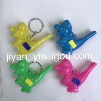 Flashlight pendant with lamp with whistle key chain