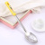 Kitchen creative yellow handle stainless steel Kitchen utensils slotted spoon, Kitchen utensils manufacturers direct sales