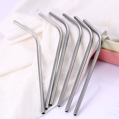 The Food grade stainless steel mixer tube bar milk tea drinks curved straw multi - functional mixer bar manufacturers direct