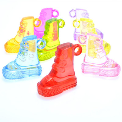 Imitation crystal transparent high - top shoes children acrylic beads pendant girl DIY beaded toys every gem