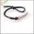 Leather cord English alphabet inspirational alloy bracelet.