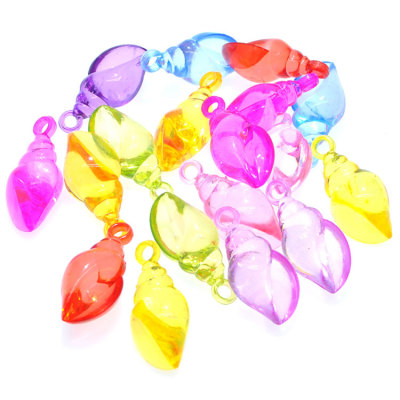 Gem toy crystal seven colors acrylic beads conch diamond children beads diy jewelry accessories treasure toy