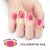 Little Red Book Recommendation Phosphor Metal Solid Color Fake Nails Wear Nail Pink 24 Pieces Pack Back Glue Models Can Be Customized