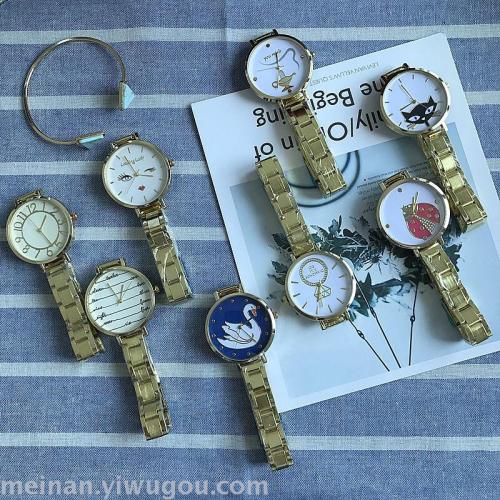 Women‘s Steel Belt Small Fashion Watch