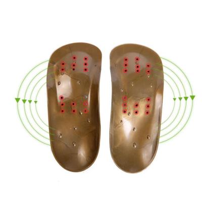 Copper powder flat heel pad massage arch support half cushion.