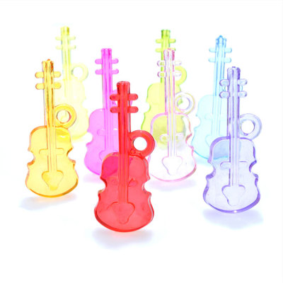 Colorful Imitation Crystal Acrylic Beads Guitar Gem Children's Beaded Toys Pendant Children DIY Handmade Accessories