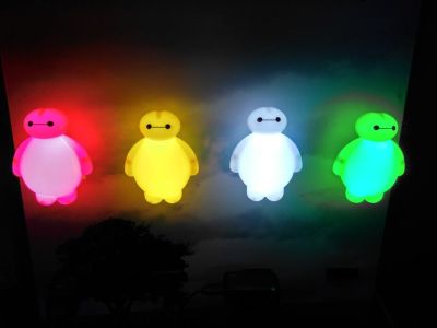 White night light creative product LED small night lamp ground stand novelty products.