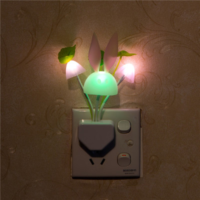 Moonlight rabbit dream mushroom LED small night light lotus leaf colorful night light creative products.
