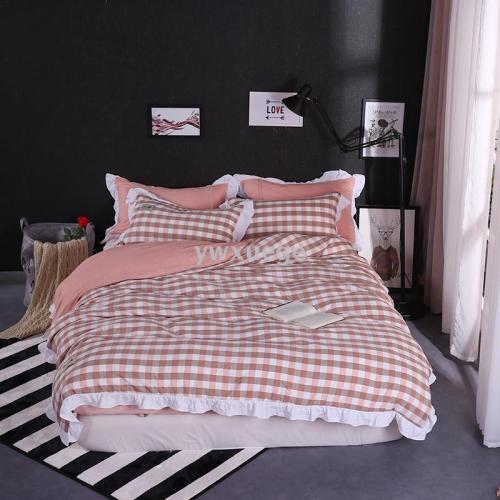 snow pigeon bedding ywxuege cotton bean paste center compartment four-piece set