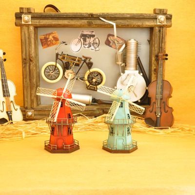 European small windmill piggy bank household soft outfit place adorn article restaurant clothing store window display arts and crafts