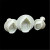 3PCs Leaves Rose Flower Leaves Plastic Spring Embossing Mold Biscuit Mold DIY Baking Fondant Cake Mold