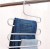 Multi - functional magic pants clip S - type multi - layer trousers rack iron art bent chest to hang trousers.