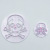 2PCs Skull Fondant Cake Printing Cutter Cookie Cutter DIY Baking Mold Tools