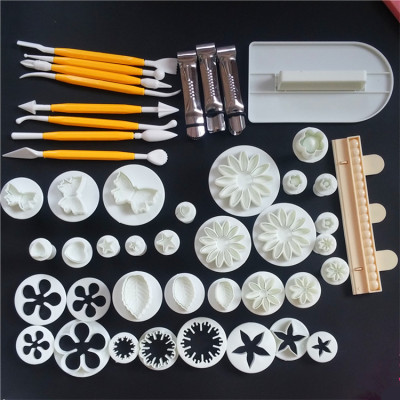The baking tool 14 pieces of 46 pieces of sugar cake cookie mould set spring embossed stamping die.
