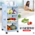 Plastic wheel landing shelf kitchen vegetable fruit shelf