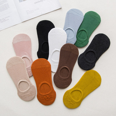 Imitation double needle pure cotton socks