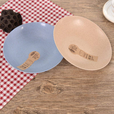 The home wheat straw is thick and The creative fruit tray plastic fruit tray bread dumpling tray.