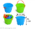 Children's beach toy bucket plastic buckets fishing toys receive box kindergarten props small bucket wash pen barrel.