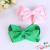 The fish mouth is tied with bow jewelry hair accessories hairpin cloth art bow tie.