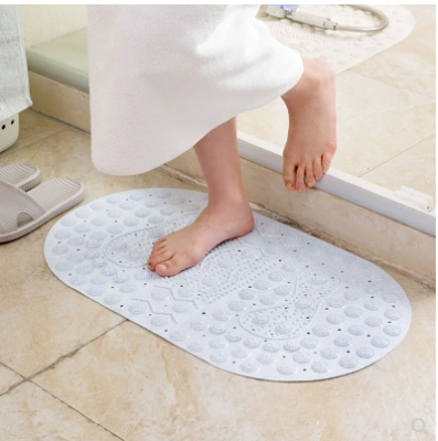 Bathroom Foot Massage Mat Shower Non-Slip Mat with Suction Cup Toilet Bathroom Bath Foot Mat Carpet