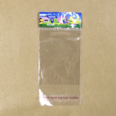 Color card OPP self-adhesive bag hanging hole card head packing bag 10x15.