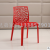 Factory Direct Plastic Dining Chair Creative Fashion Hollowed-out Backrest Crystal Chair Casual Restaurant Simple Chair