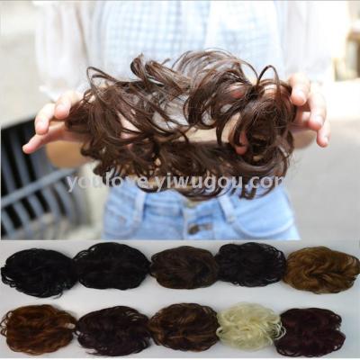 Lifelike fake hair ring hair ring hair round hair band hair band hair ring hair ring hair ring.