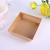 Factory direct selling snack food packaging box cake disposable kraft fruit box green packaging can be customized.