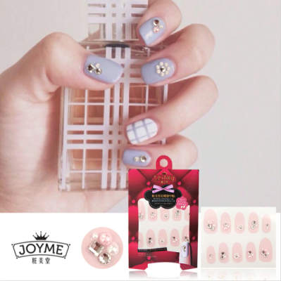 Summer New 3D 3D Carving Nail Sticker Pink Fine Diamond Nail Stickers