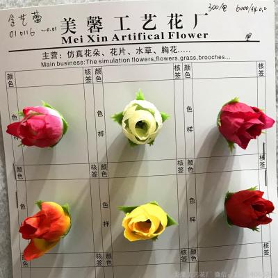 Silk cloth fake rose bud imitation flower can be customized.