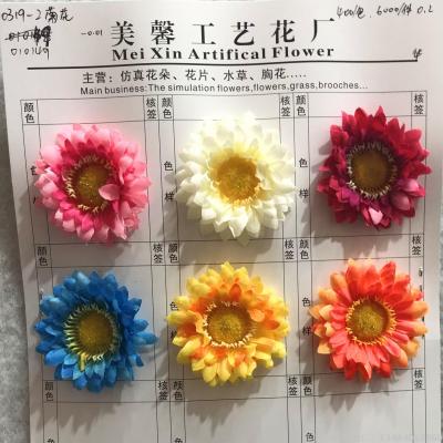 Hand-made silk flower artificial chrysanthemum flower head jewelry accessories accessories.