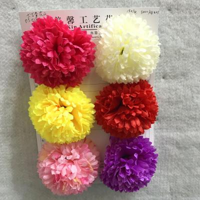 Large lilac flower head imitation chrysanthemum flower silk flower silk flower head ornament accessories accessories.