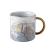 Creative marble ceramic cup european-style mark cup office water cup, man and woman coffee cup.