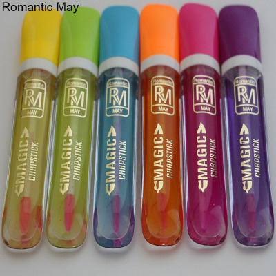 Romantic May Cosmetics Fashion Makeup Six Colors Color Changing Lip Oil Lip Gloss