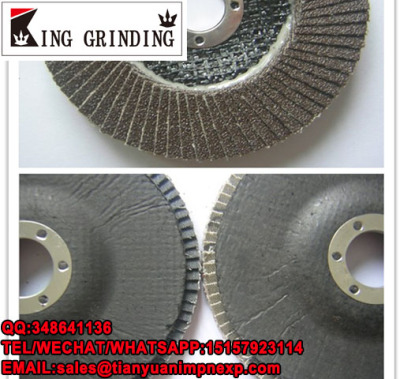 4inch 100x16mm Flap Disc With Black Color Calcined Aluminia